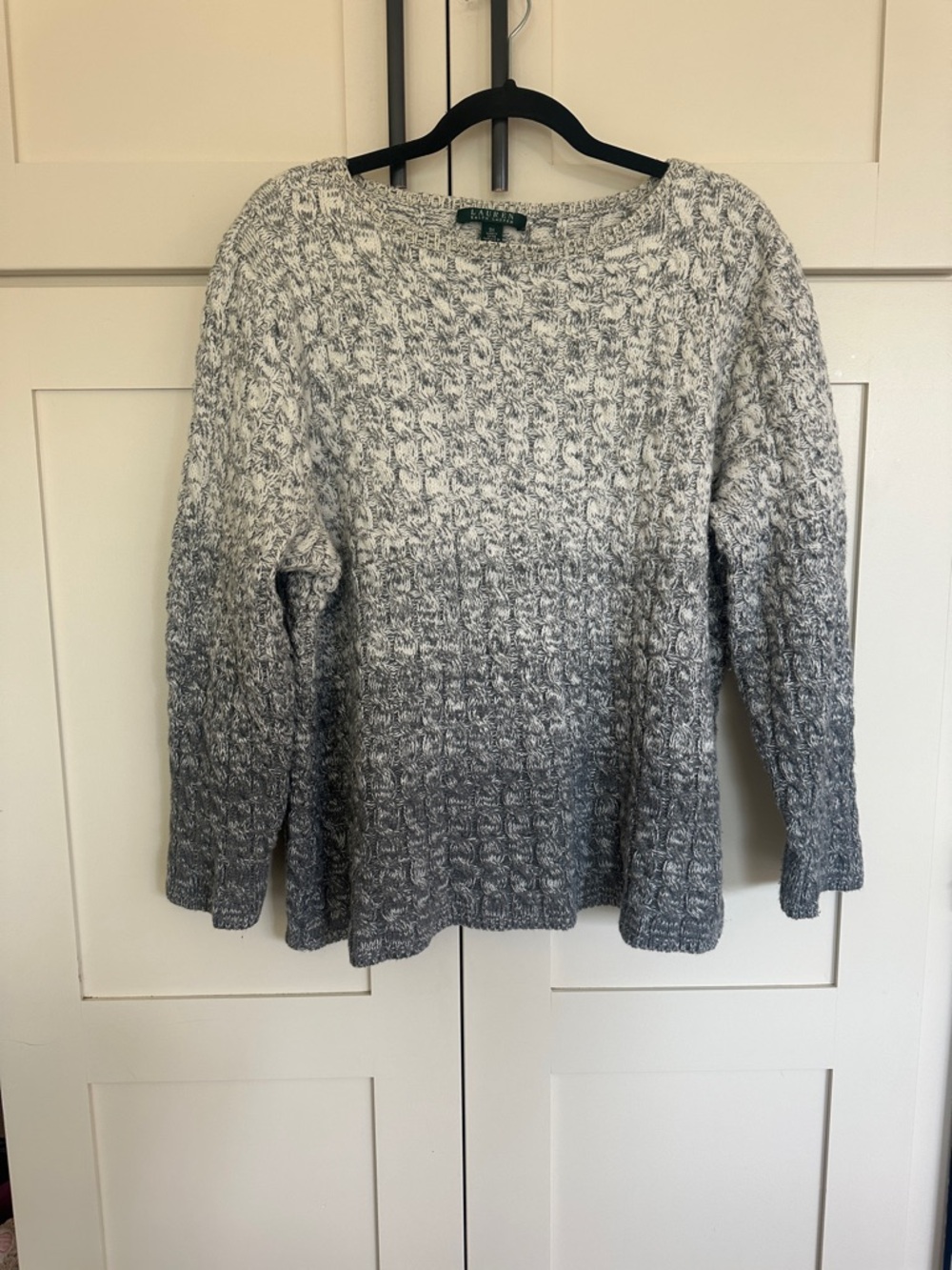 Lauren by Ralph Lauren Ombré Cable Knit Sweater